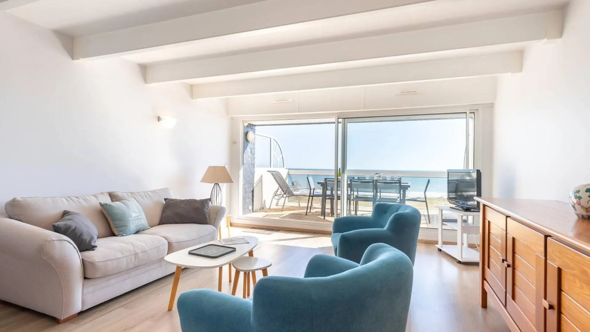 Appartement Vue Mer 2 Pieces + Mezzanine A Carnac, Terrasse, Parking, Proche Plage Et Commerces - Fr-1-477-84 0*, 카르나크